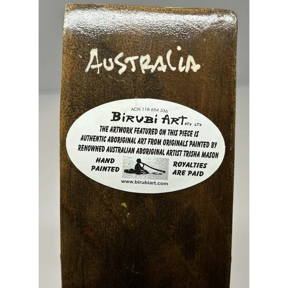 Birubi‎ Art Wine Bottle Holder Australia Souvenir Indigenous Aboriginal Art